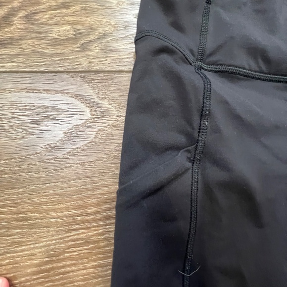 Lululemon Speed Crops Black Sz 6 W6HAYS Drawstring 23" Inseam High Waist Running - Picture 5 of 12